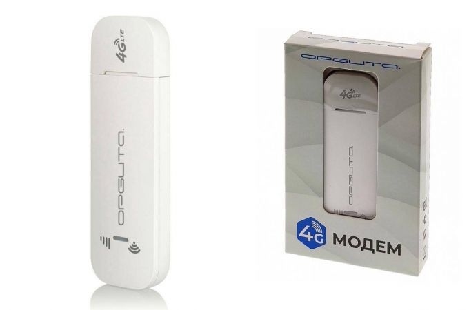 4G USB модем Орбита OT-PCK29 (Wi-Fi) белый