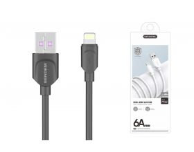 Кабель USB - Lightning SENDEM M62 6A (черный) 1м