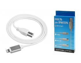 Кабель для принтера Орбита OT-PCC29 USB-В 2.0-Lightning 1.5м (белый)