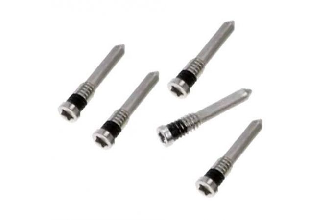 Комплект винтов для iPhone X/ XS/ XS Max/ 11/ 11 Pro/ 11 Pro Max/ 12/ 13 (нижние 10 шт.) (серебро)