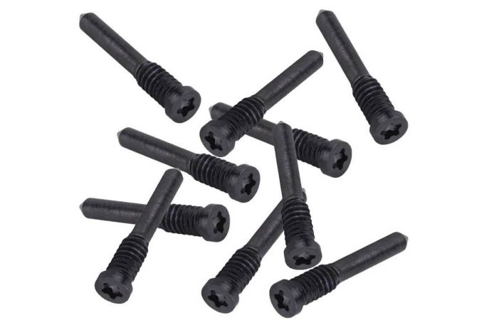 Комплект винтов для iPhone X/ XS/ XS Max/ 11/ 11 Pro/ 11 Pro Max/ 12/ 13 (нижние 10 шт.) (черный)