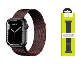 Ремешок для Apple Watch HOCO WA03 Ремешок из миланской стали серии Simple beauty (38-41 мм, черная смородина)