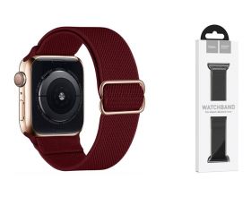 Ремешок для Apple Watch HOCO WA04 Эластичный нейлоновый ремешок серии Fashion (38-41 мм) темное вино