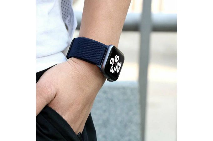 Ремешок для Apple Watch HOCO WA04 Эластичный нейлоновый ремешок серии Fashion (38-41 мм) светло-серый