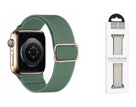 Ремешок для Apple Watch HOCO WA04 Эластичный нейлоновый ремешок серии Fashion (38-41 мм) сосново-зеленый