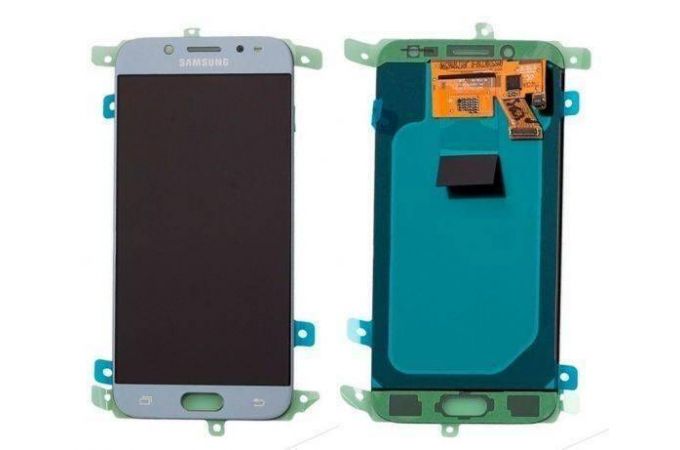 Дисплей для Samsung J530F Galaxy J5 (2017) big glass в сборе с тачскрином (голубой), OLED (Диагональ отличается от оригинала)