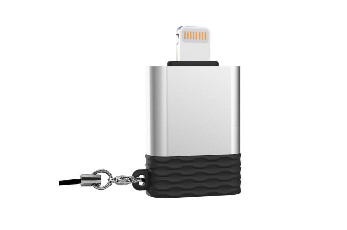 Переходник OTG XO NB186 Lightning  to USB adapter (Charging + data transmission) (черный)