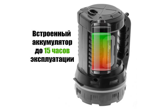 Фонарь ручной Патриот PT-FLR40 (1L, встр. аккум)