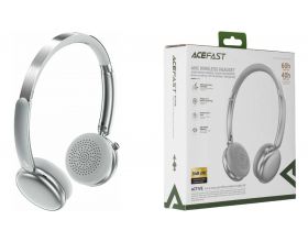 Наушники мониторные беспроводные ACEFAST H8 active noise cancelling wireless headset (Серебряный)
