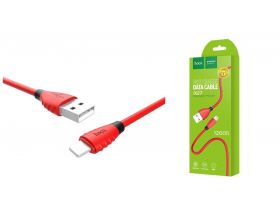 Кабель USB - Lightning HOCO X27, 2,4A (красный) 1,2м