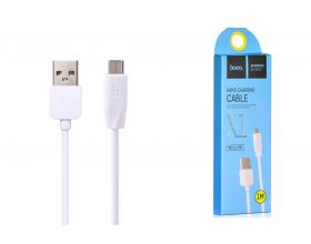 Кабель USB - MicroUSB HOCO X1 2A (белый) 1м (2 штуки в упаковке)