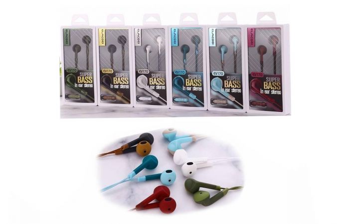 Наушники вакуумные проводные ELMCOEI EV-170 (цвет в ассортименте)