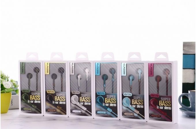 Наушники вакуумные проводные ELMCOEI EV-170 (цвет в ассортименте)