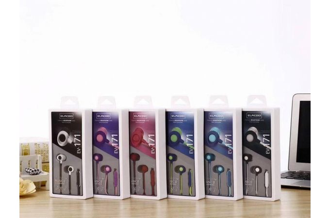 Наушники вакуумные проводные ELMCOEI EV-171 (цвет в ассортименте)