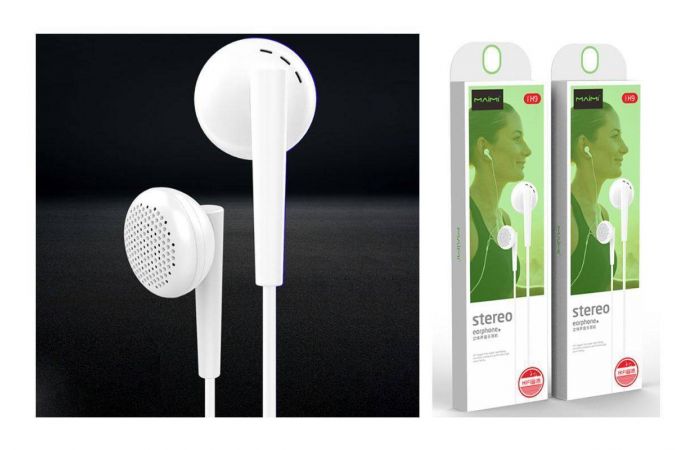 Наушники вакуумные проводные MAIMi H9 (белый)