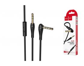 Кабель аудио AUX HOCO UPA15 AUX Audio cable 3.5 1 метр черный с микрофоном