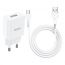 Сетевое зарядное устройство USB + кабель Type-C HOCO N9 2100 mAh (белый)