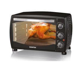 Электрическая печь CENTEK CT-1531-42 GRILL черная 1600 Вт, 42 л, таймер 90 мин, вертел