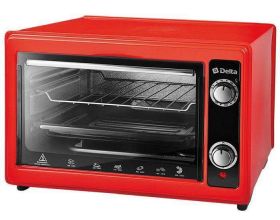 Электрическая печь DELTA D-0122 красный 1300 Вт, 37 л