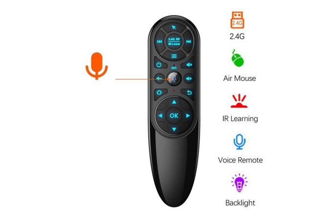 Пульт TV универсальный Орбита OT-DVC40 (USB, гироскоп, голос)