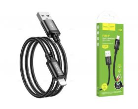 Кабель USB - Lightning HOCO X89 2,4A (черный) 1м