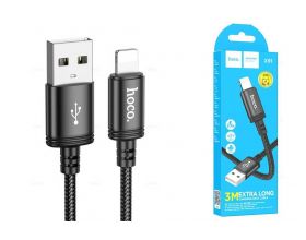 Кабель USB - Lightning HOCO X91 2,4A (черный) 3м