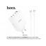 Сетевое зарядное устройство 4USB-C HOCO N31 PD100W+QC3.0 (белый) + кабель Type-C-Type-C
