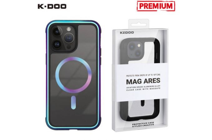 Чехол для телефона K-DOO MAG ARES MagSafe бронированный iPhone 14 PRO MAX (фиолетовый)