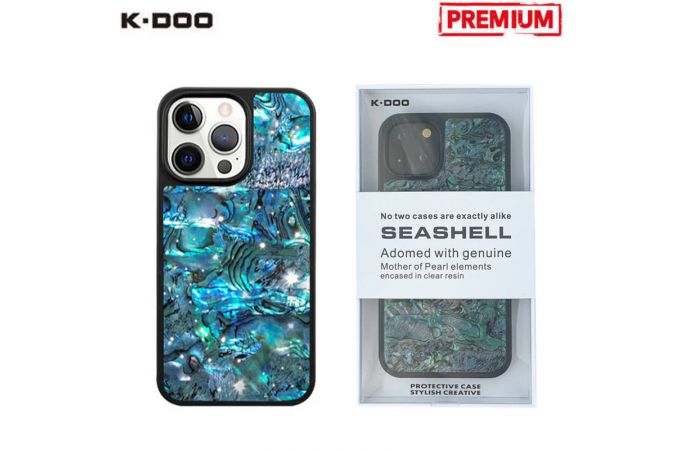 Чехол для телефона K-DOO SEASHELL iPhone 13 PRO черн. корп (синий)