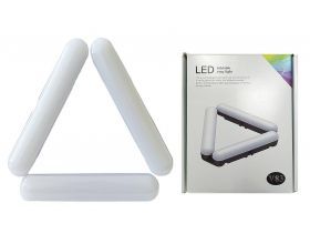 Кольцевая лампа напольная (20 см складная 3х секционная) V83 для фото и видеосъемки (без треноги, черный)