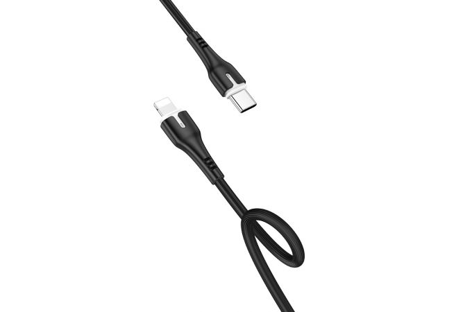 Кабель USB Type-C - Lightning HOCO X45 PD20W 3A (черный) 1м