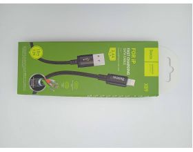 Кабель USB - Lightning HOCO X89 2,4A (черный) 1м (УЦЕНКА! МЯТАЯ УПАКОВКА)