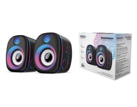 Акустическая система 2.0 SmartBuy RHAPSODY, 6Вт, RGB-подсветка, USB (SBA-4800)/40