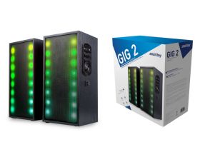 Акустическая система 2.0 SmartBuy GIG 2, мощность 20 Вт, МДФ, Bluetooth, FM/MP3, LED (SBA-4950)/12