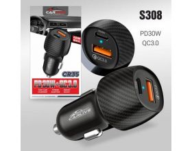Автомобильное зарядное устройство Carlive CR35 QC3.0 + PD 30W (Black) 20pcs