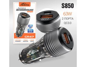 Автомобильное зарядное устройство Carlive CR47 QC3.0 + PD20W (Black) 20pcs