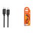Кабель USB Type-C - USB Type-C HOCO X122 Benefit 60W (черный)