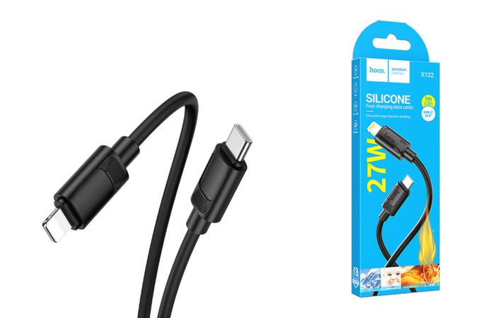 Кабель USB Type-C - Lightning HOCO X122 Benefit PD27W (черный)