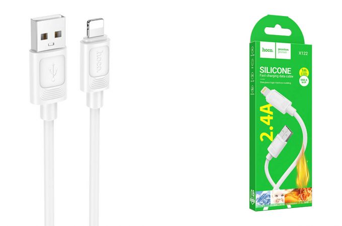 Кабель USB  - Lightning HOCO X122 Benefit PD27W (белый)