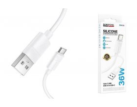 Кабель USB - USB Type-C BOROFONE BX123 Leya (белый)