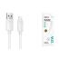 Кабель USB - Lightning BOROFONE BX123 Leya (белый)