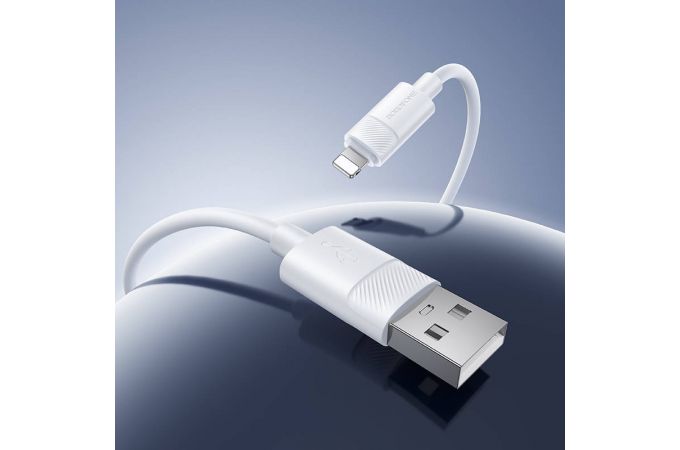 Кабель USB - Lightning BOROFONE BX123 Leya (белый)