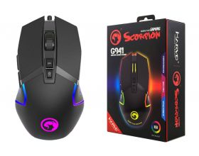 Мышь игровая проводная MARVO G941, 9 кн, 800-12000dpi, USB (черный)