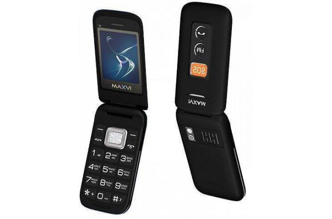 Сотовый телефон MAXVI E5 Black (черный)