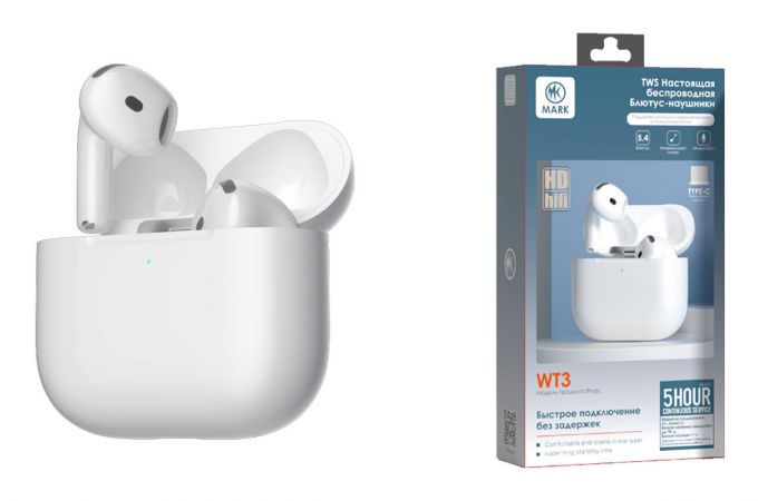 Наушники беспроводные MARK WT3 Белый