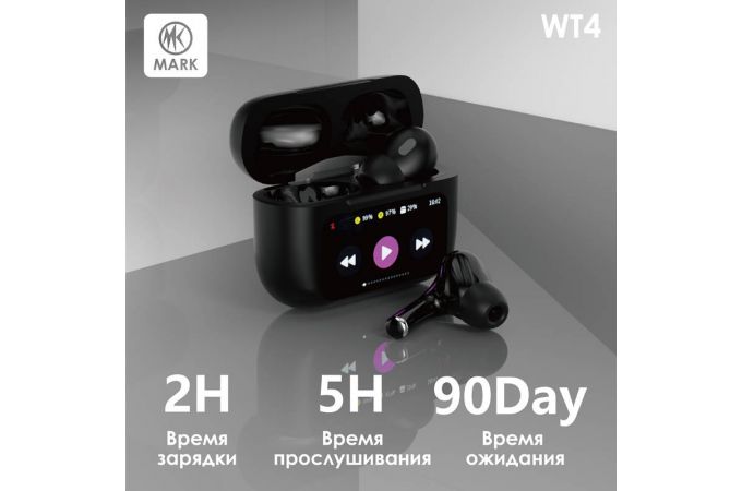 Наушники вакуумные беспроводные MARK WT4 Черный