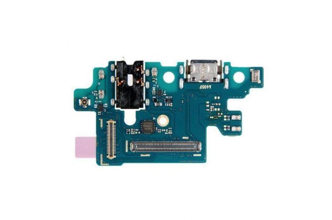 Шлейф для Samsung A405FN Galaxy A40 с разъемом зарядки + разъем гарнитуры (плата) HQ