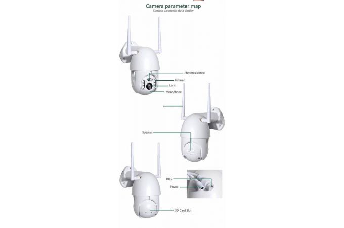 Видеокамера Орбита OT-VNI22(С381) Белая IP-WI-FI
