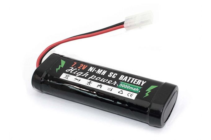 Аккумулятор Ni-Mh 7.2V 5000 mAh AA 134.5*41*25 разъем Tamiya