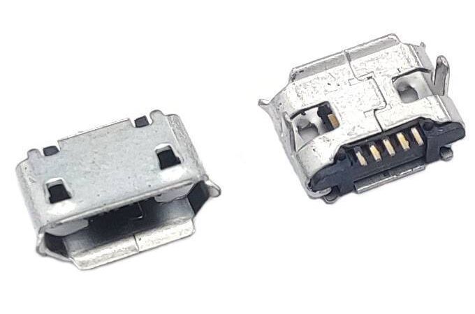Разъем зарядки China X222.2 (micro USB) без задних ножек, с юбкой